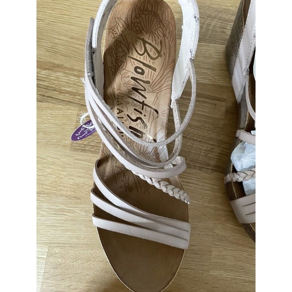 Blowfish Malibu Platform Cork Wedge Sandals Size‎ 10 - Picture 3 of 8